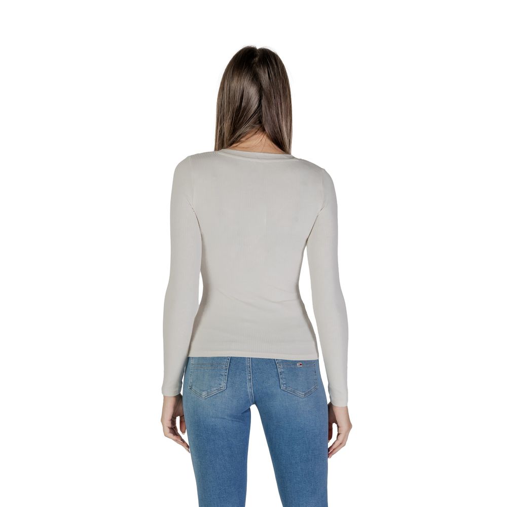Guess Cream Viscose Long Sleeve by Guess