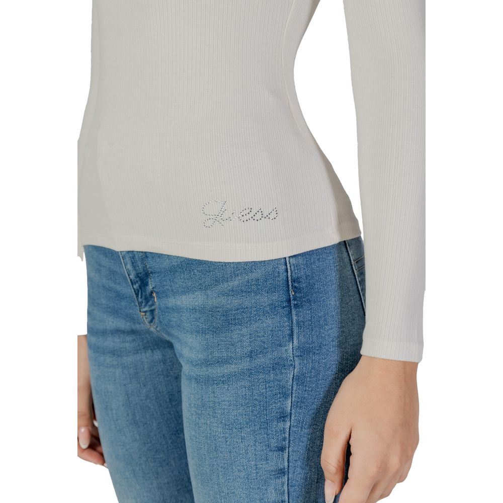 Guess Cream Viscose Long Sleeve by Guess