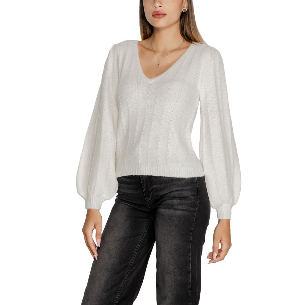 Guess White Polyester Sweater by Guess