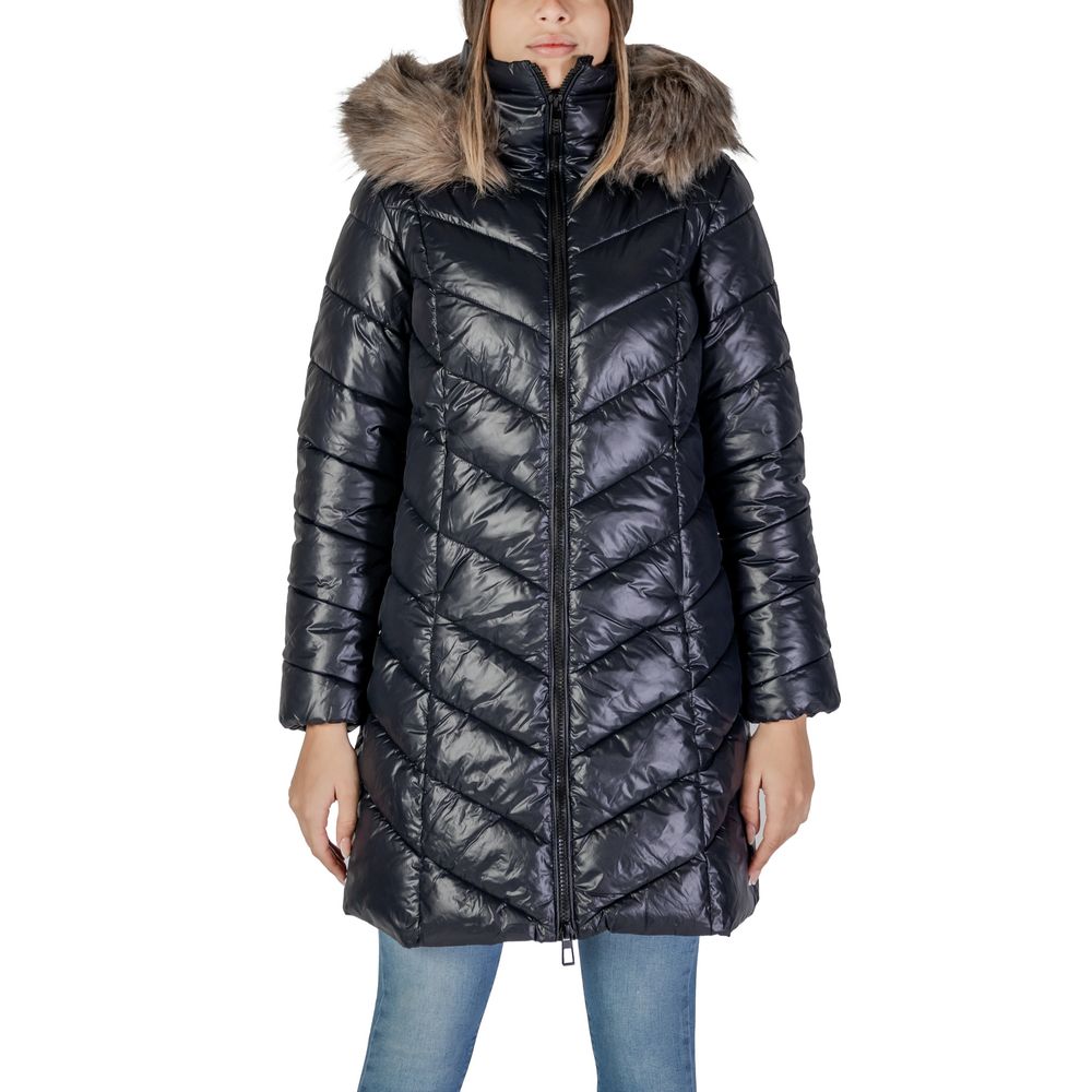 Vestes et manteaux en polyamide noir uniquement