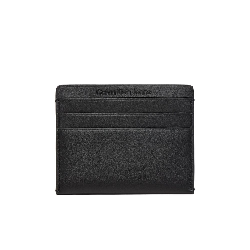 Porte-cartes en polyéthylène noir Calvin Klein Jeans