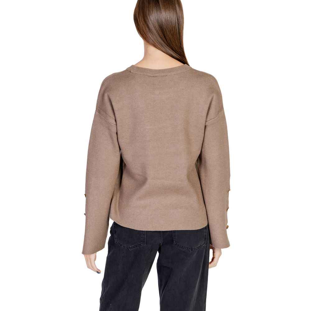 Vila Clothes Brown Viscose Sportswear