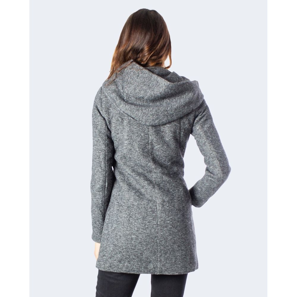 Vestes et manteaux en polyester gris uniquement