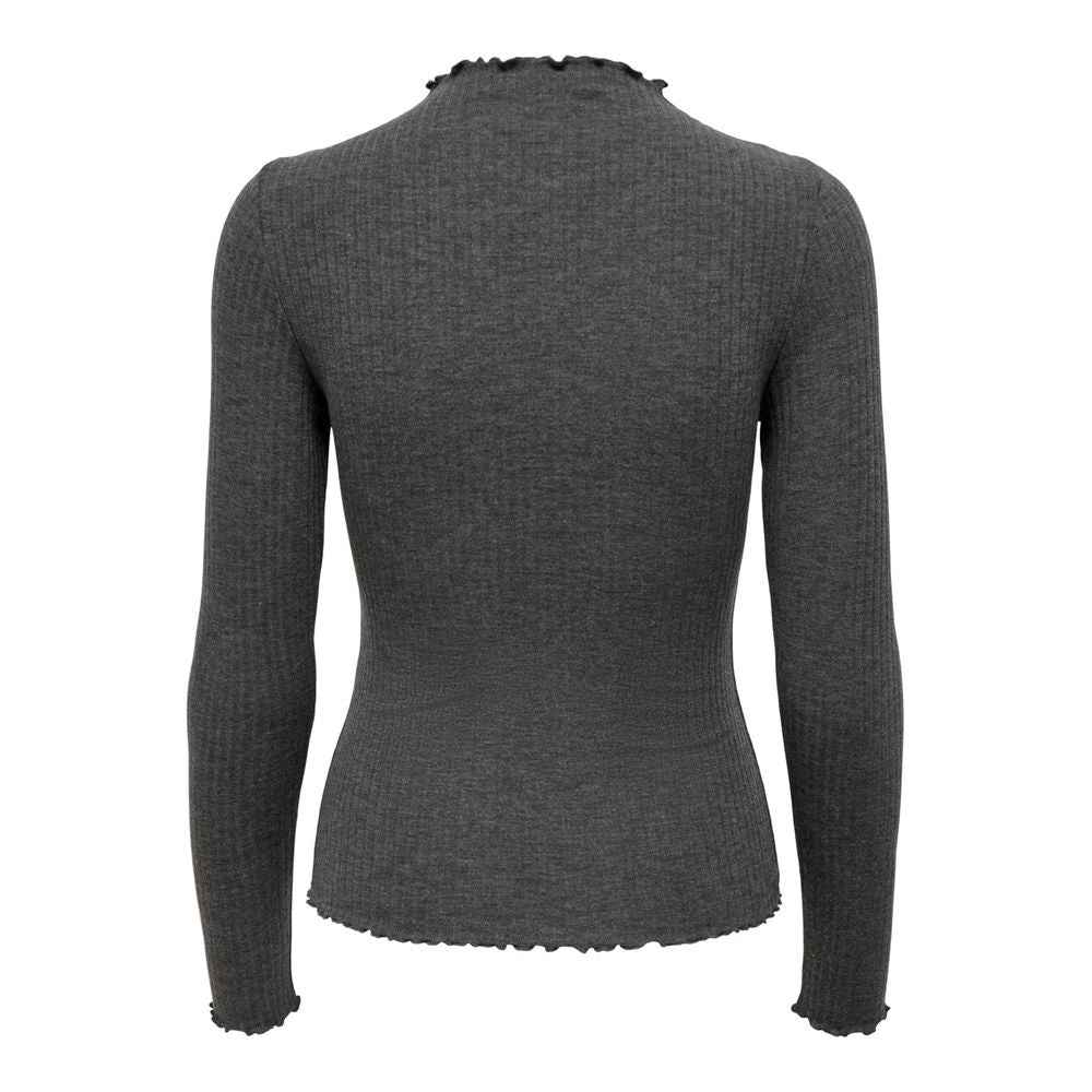Only Grijze Polyester Coltrui Emma LS High Neck Top