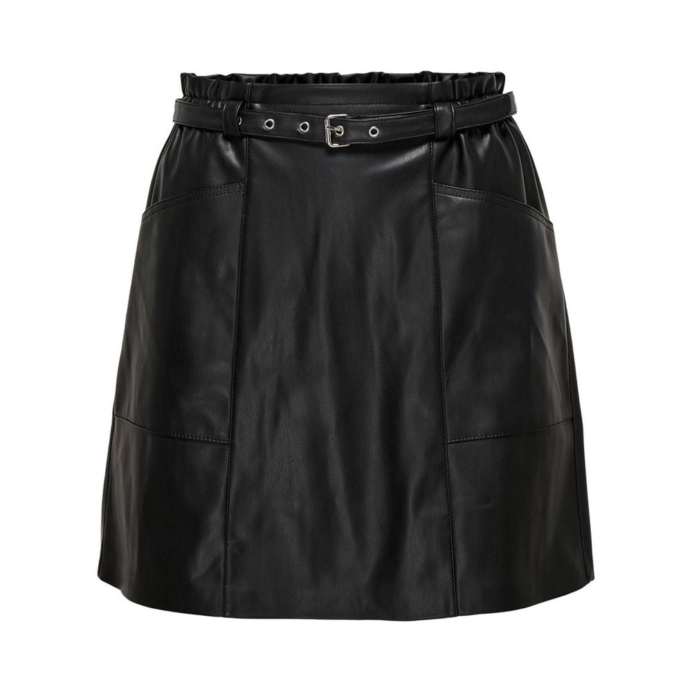 Jupe en polyester noir uniquement