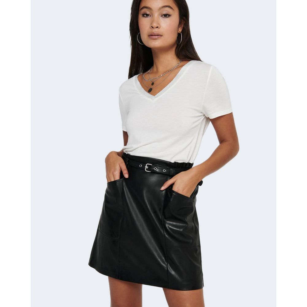 Jupe en polyester noir uniquement