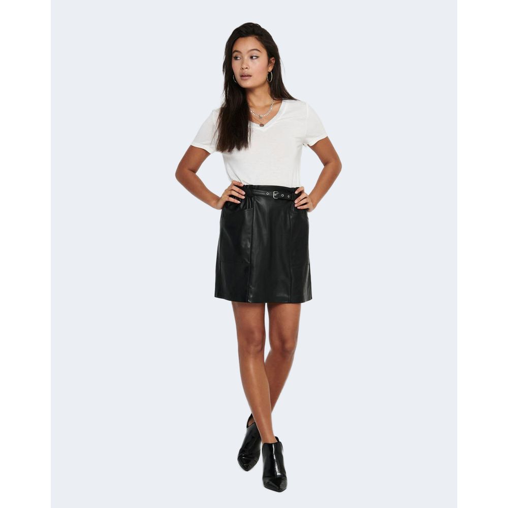 Jupe en polyester noir uniquement
