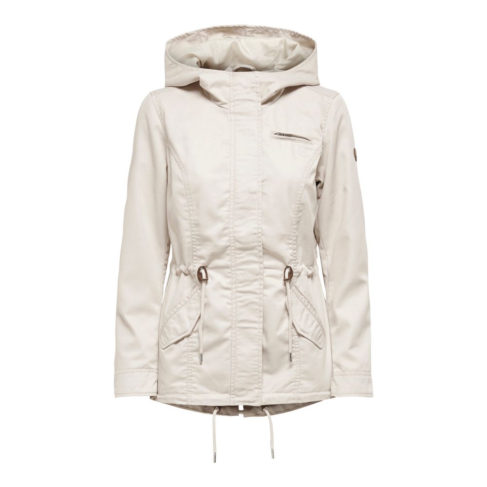 Vestes et manteaux en polyester beige uniquement