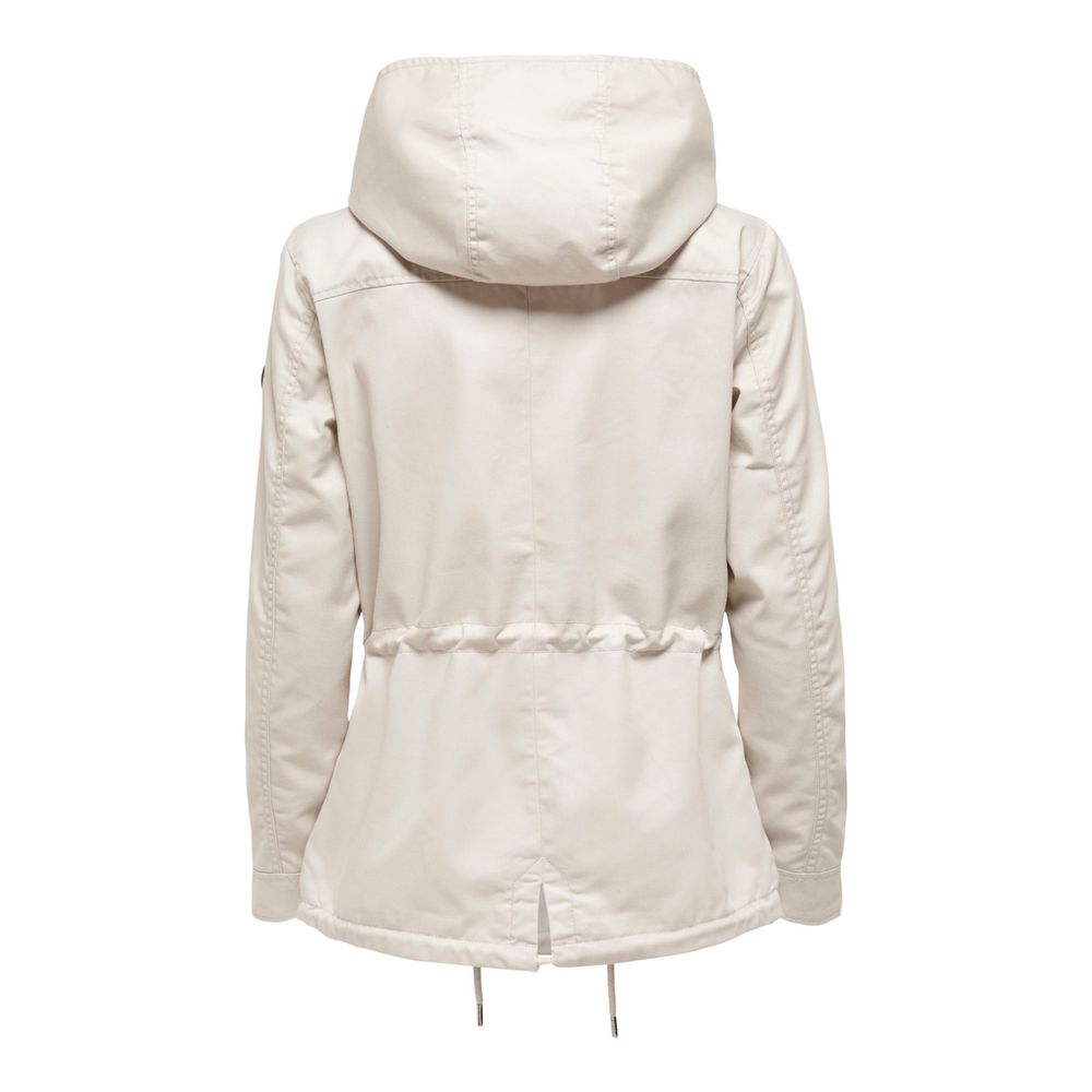 Vestes et manteaux en polyester beige uniquement