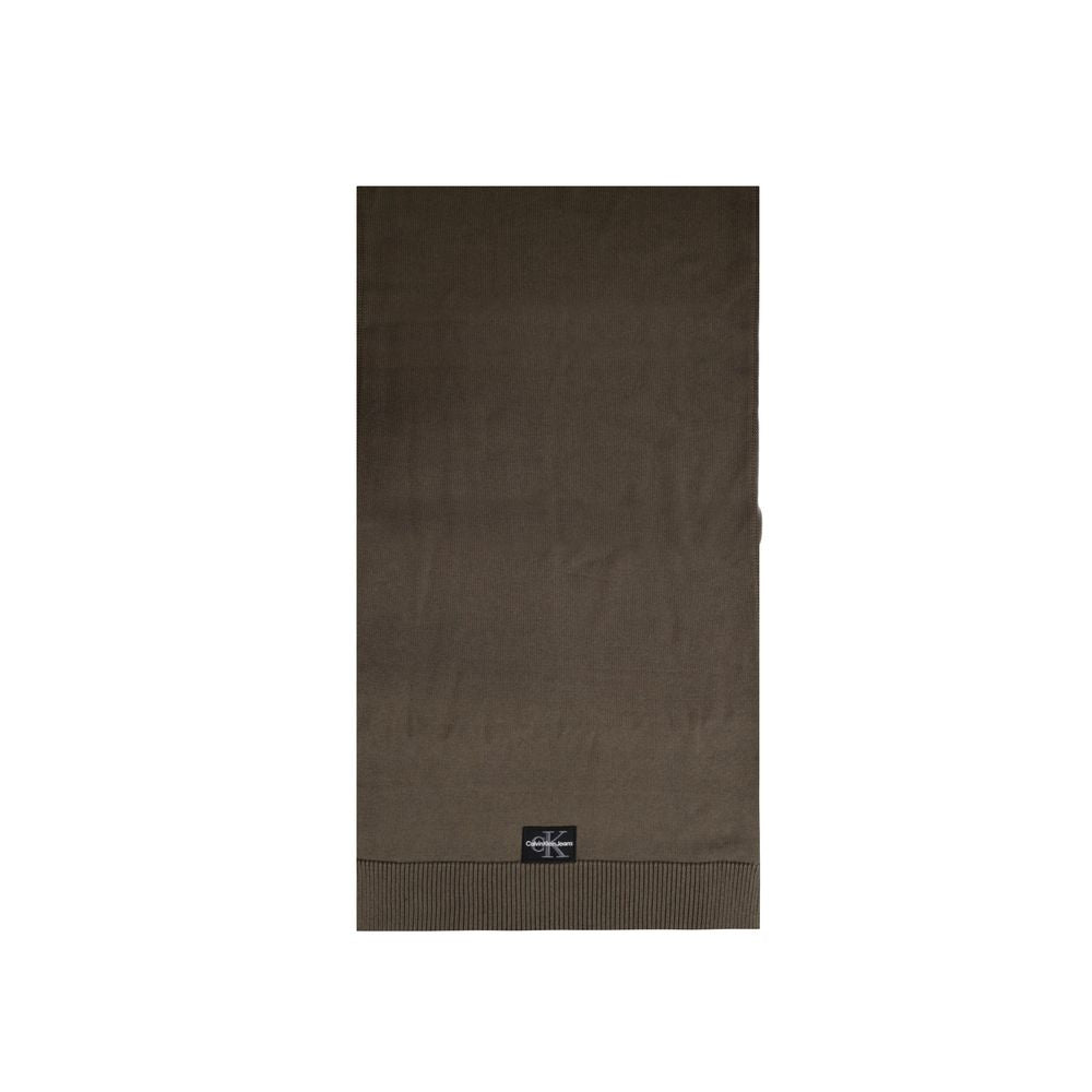 Écharpe en coton marron Calvin Klein Jeans