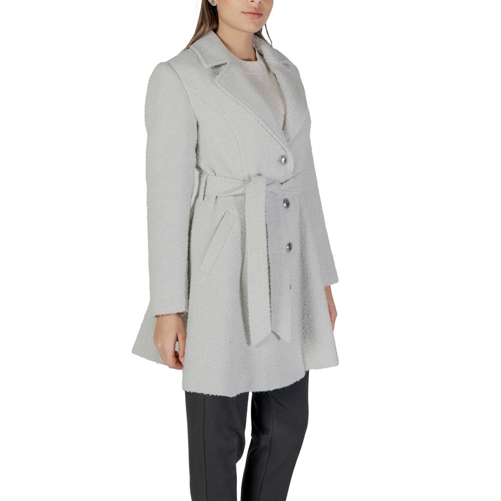 Vestes et manteaux en polyester gris Guess