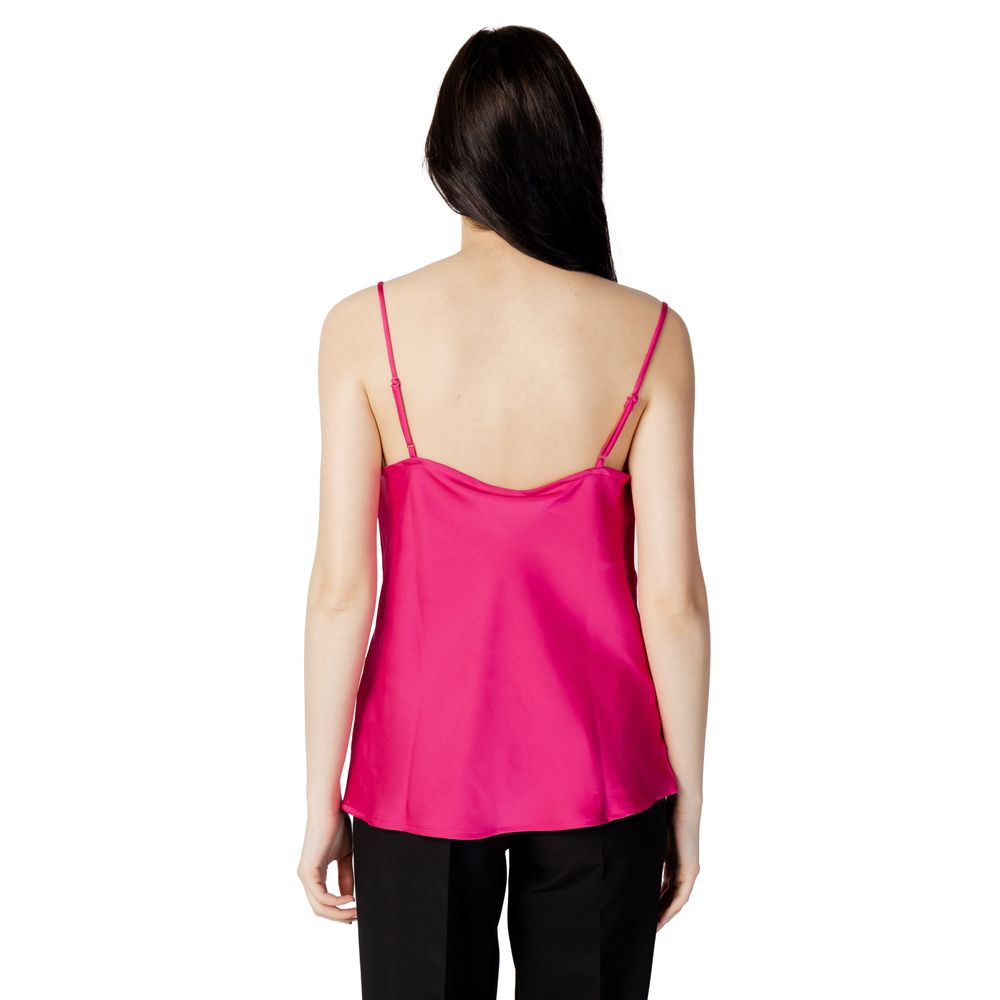 Vila Clothes Pink Polyester Tank Top by Vila Clothes