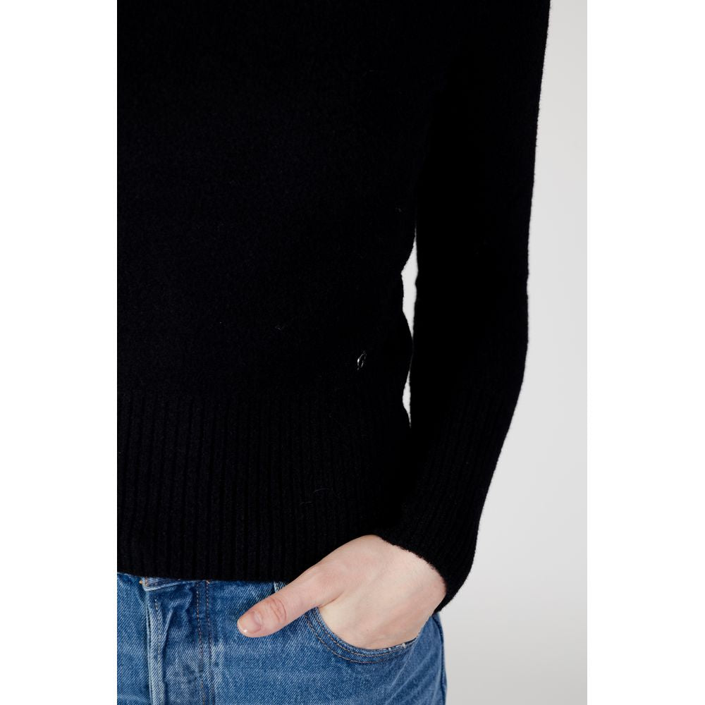 Guess Black Polyamide Turtleneck by Guess
