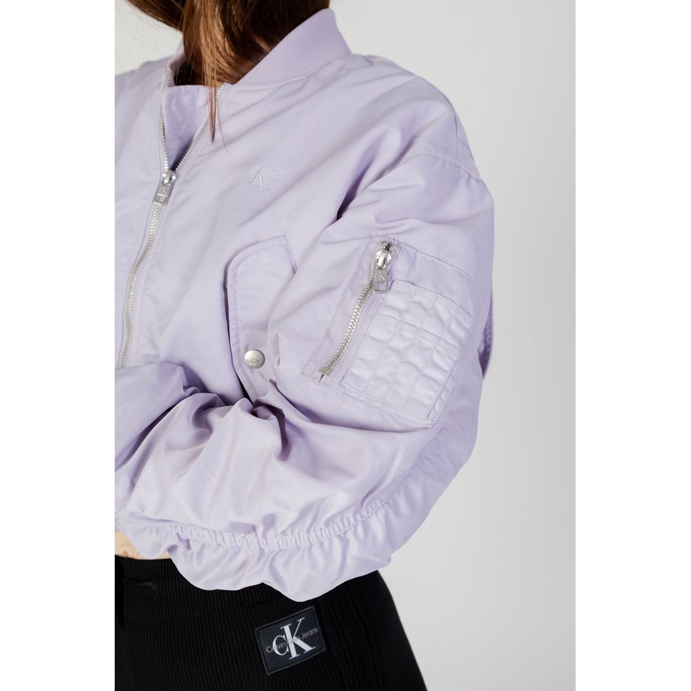 Vestes et manteaux en polyamide violet Calvin Klein Jeans