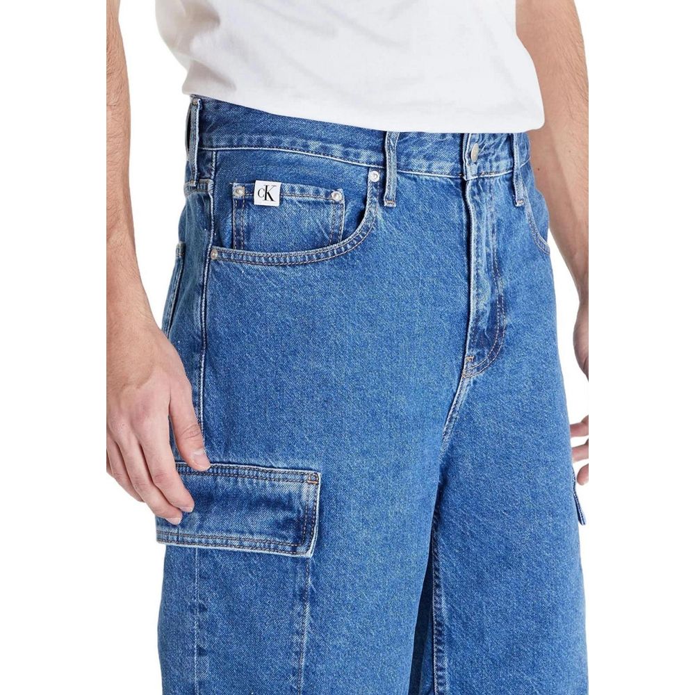 Bermuda en coton bleu Calvin Klein Jeans