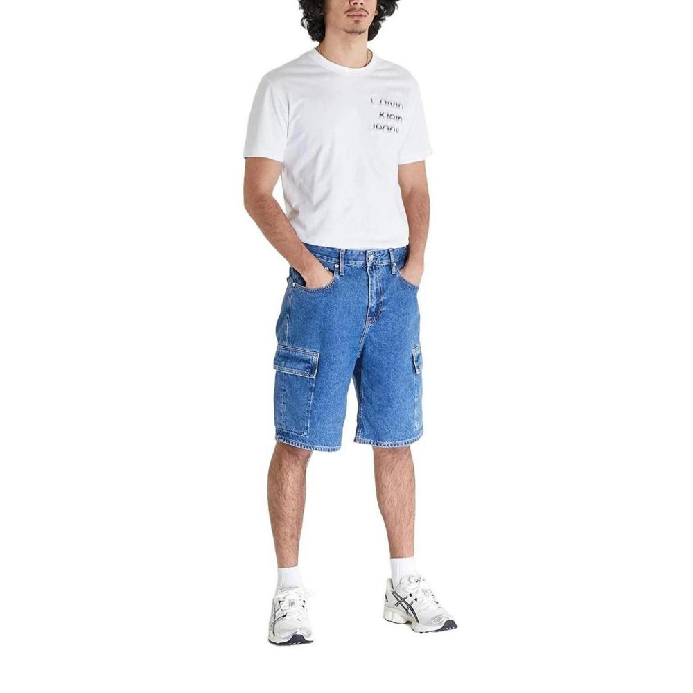 Bermuda en coton bleu Calvin Klein Jeans