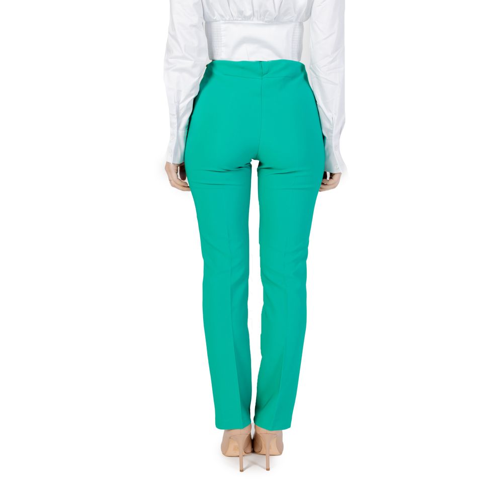 Sandro Ferrone Green Polyester Pant