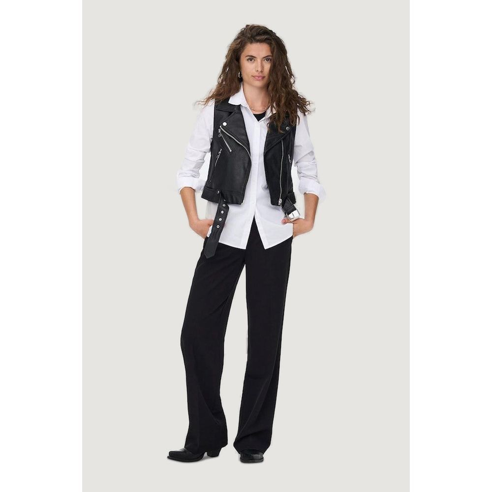 Vestes et manteaux en polyester noir uniquement