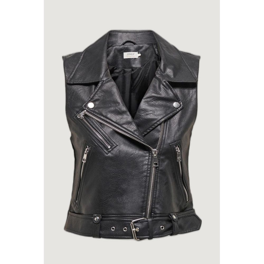 Vestes et manteaux en polyester noir uniquement