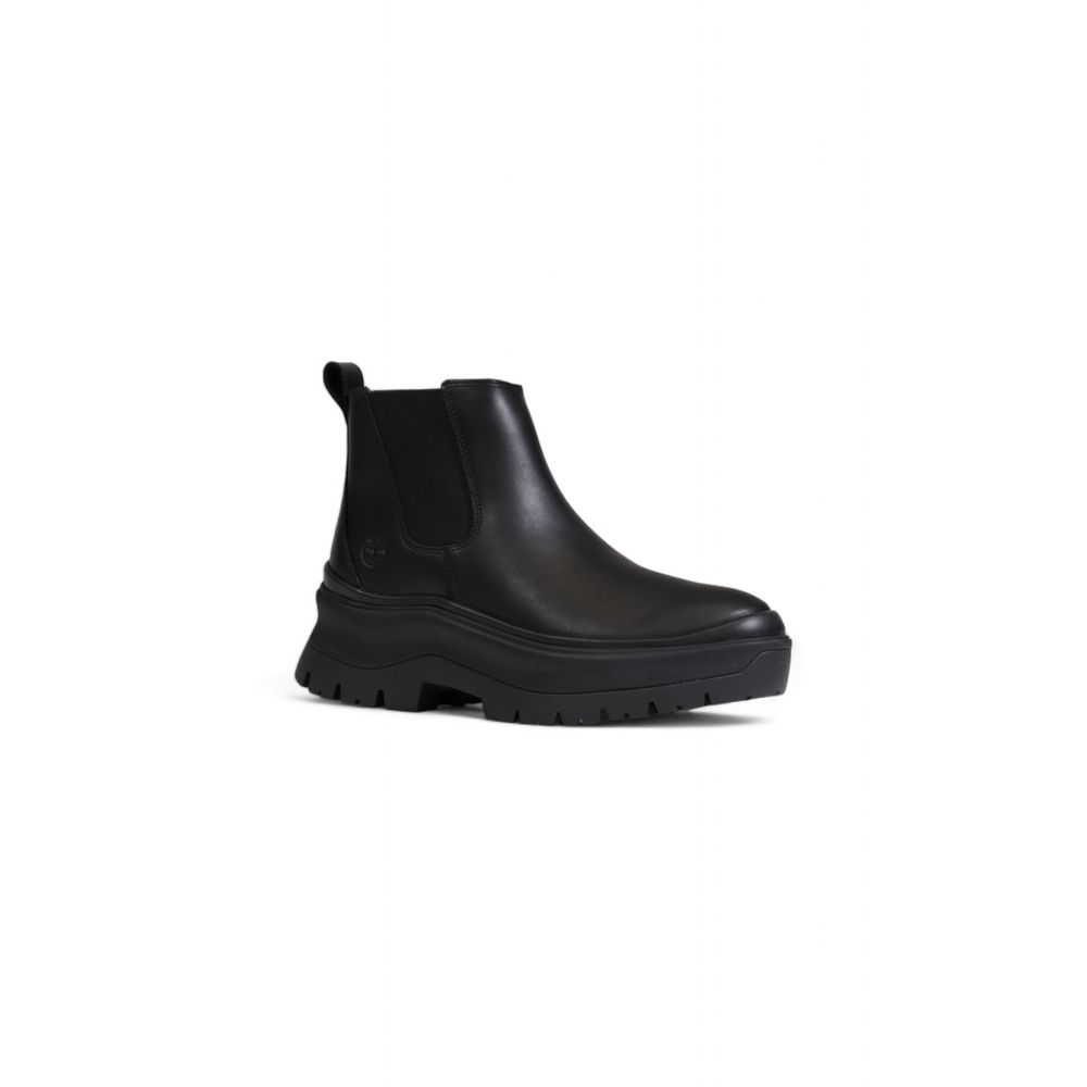 Timberland Black Leather Ankle by Timberland