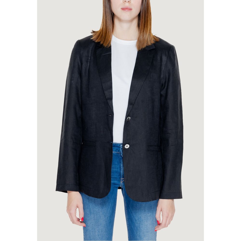 Costumes et blazer en lin noir Street One