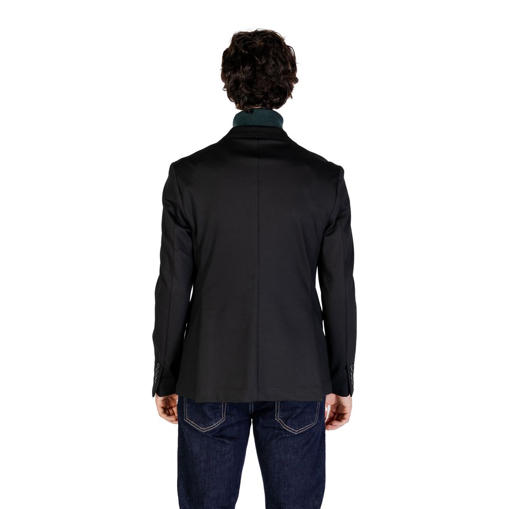 Blazer en polyester noir Gianni Lupo