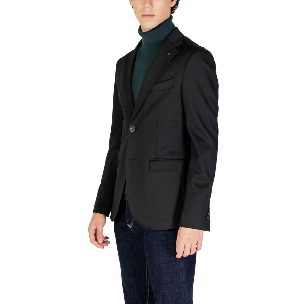 Blazer en polyester noir Gianni Lupo