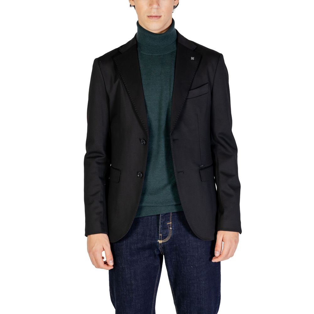 Blazer en polyester noir Gianni Lupo