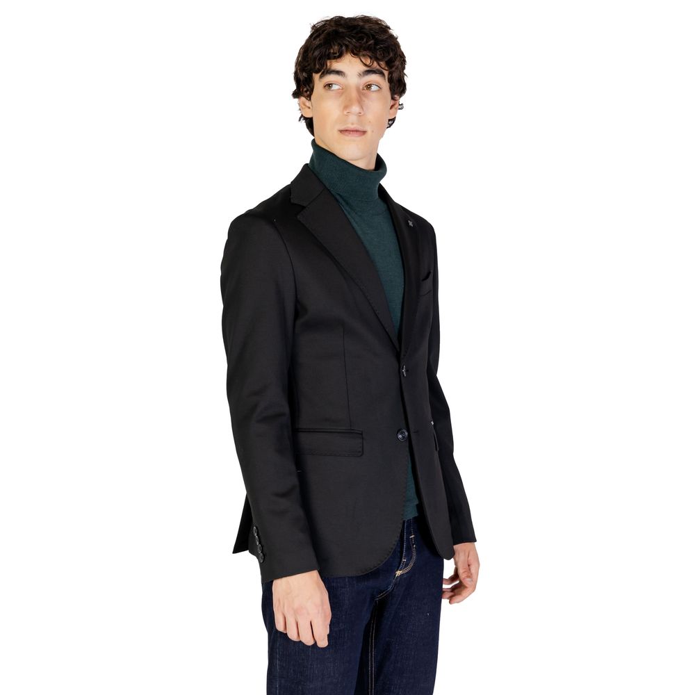 Blazer en polyester noir Gianni Lupo