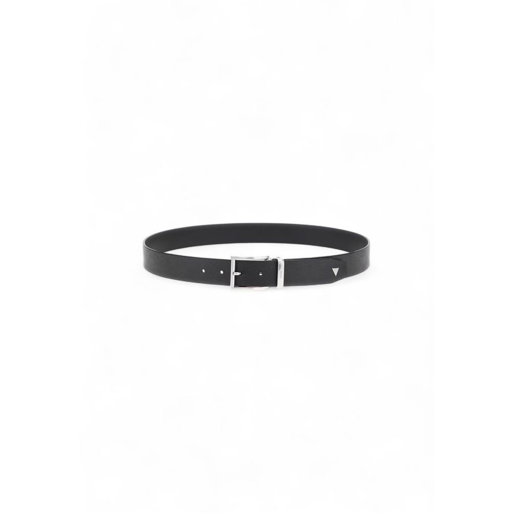 Ceinture en cuir noir Guess