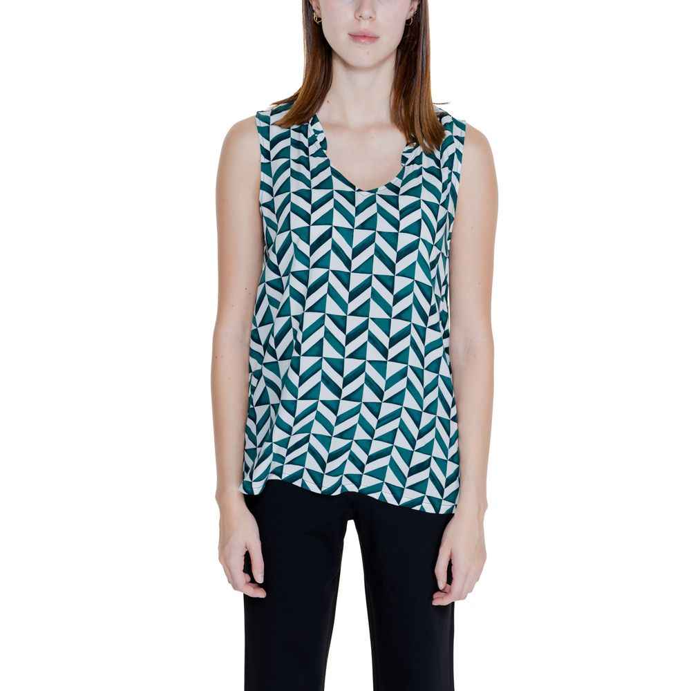 Street One Green Viscose Tank Top by Street One