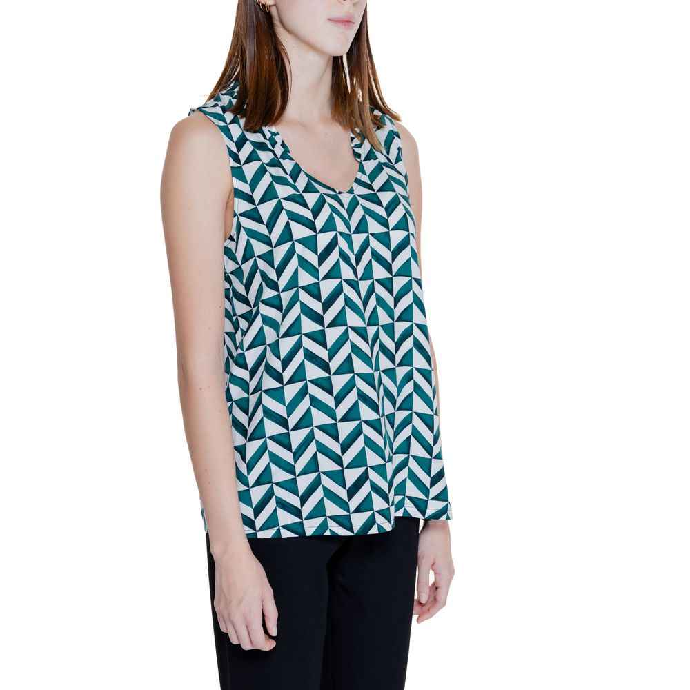 Street One Green Viscose Tank Top by Street One