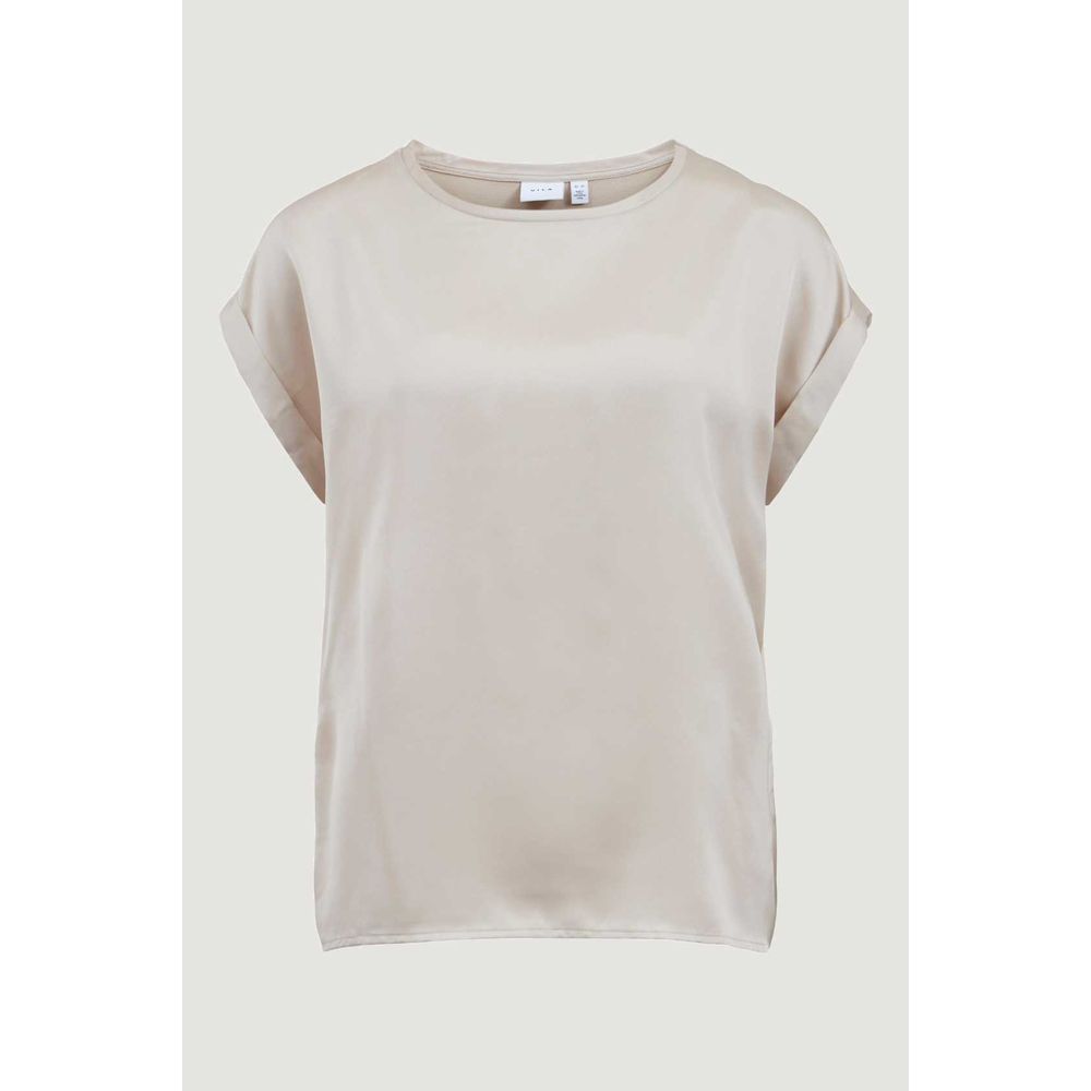 T-shirt en coton doré Vila Clothes