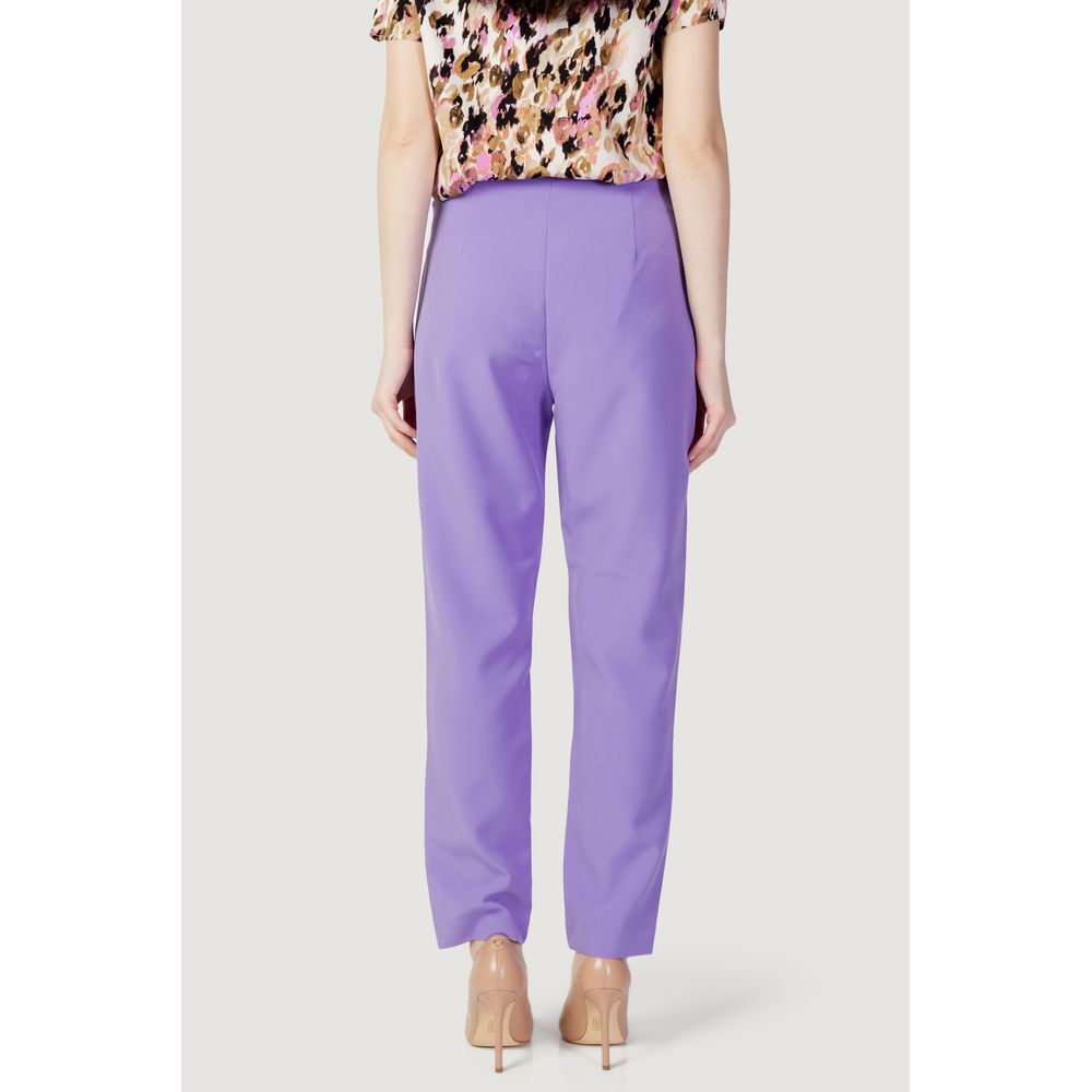 Only Purple Polyester Pant by Only