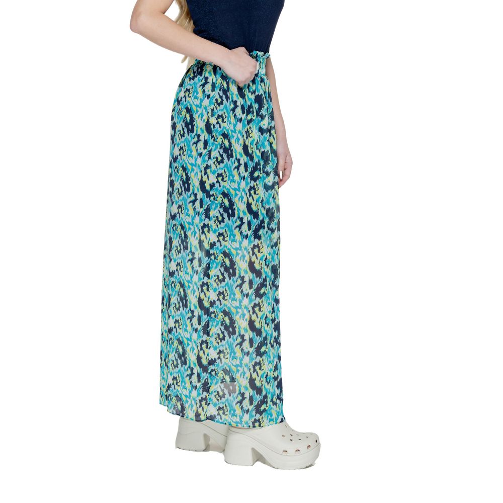 Jupe en polyester turquoise Morgan De Toi