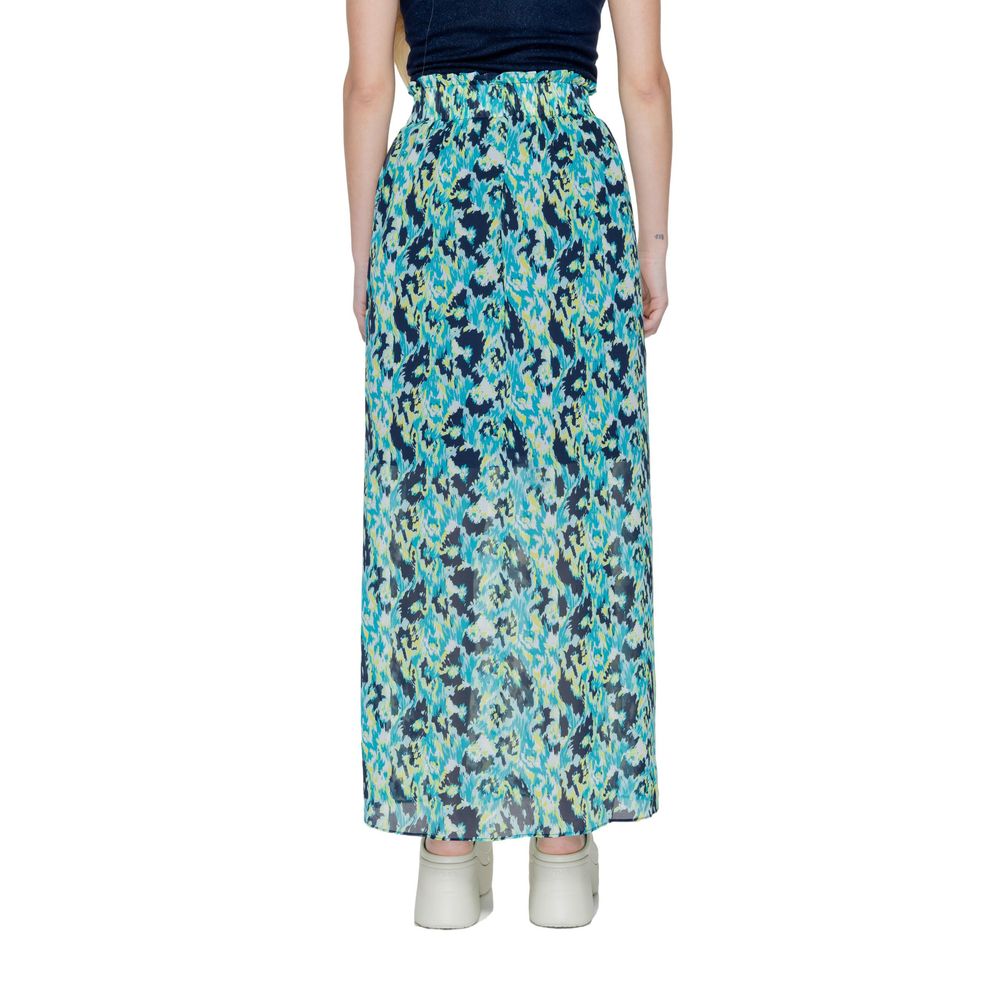 Jupe en polyester turquoise Morgan De Toi