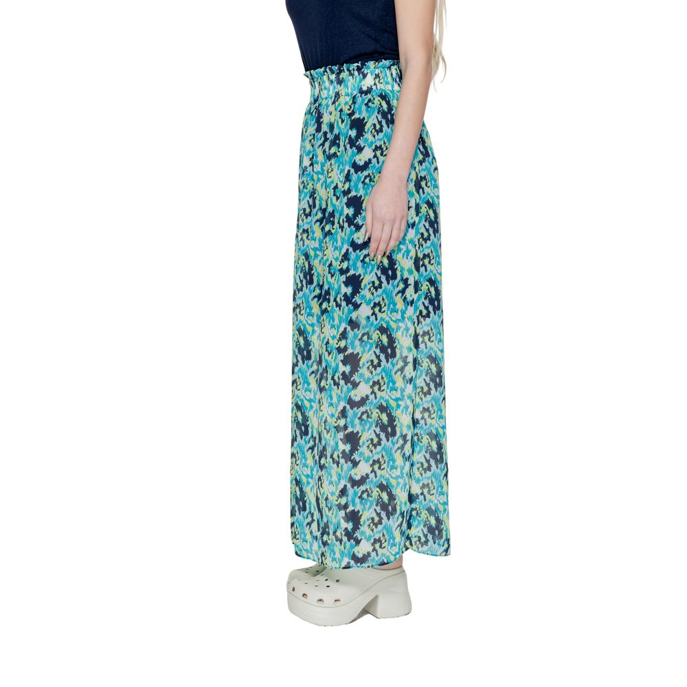 Jupe en polyester turquoise Morgan De Toi
