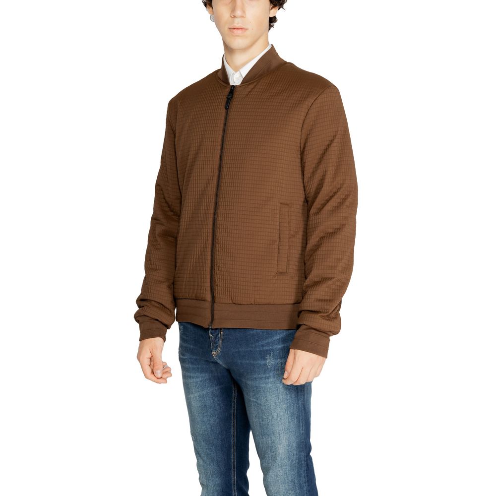 Antony Morato Brown Polyester Jackets & Coat by Antony Morato