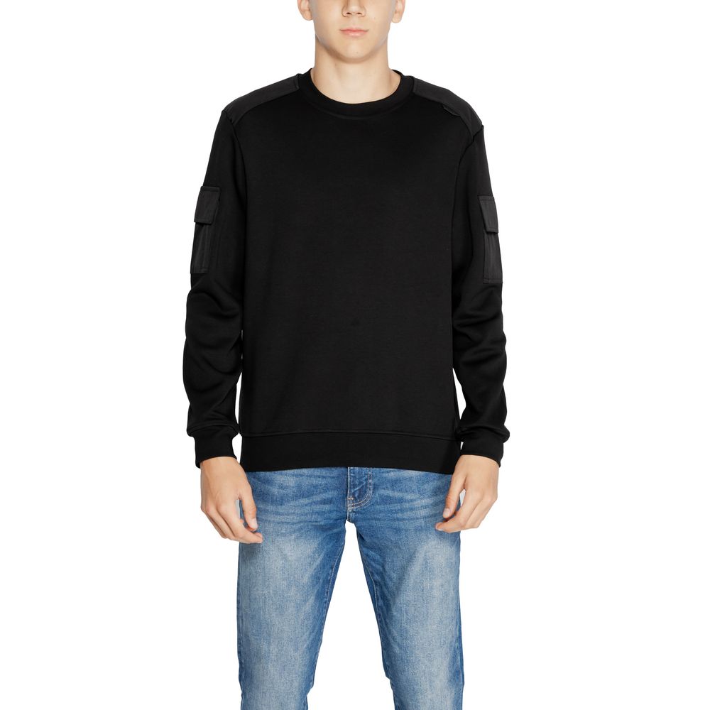 Antony Morato Black Cotton Sweatshirt by Antony Morato