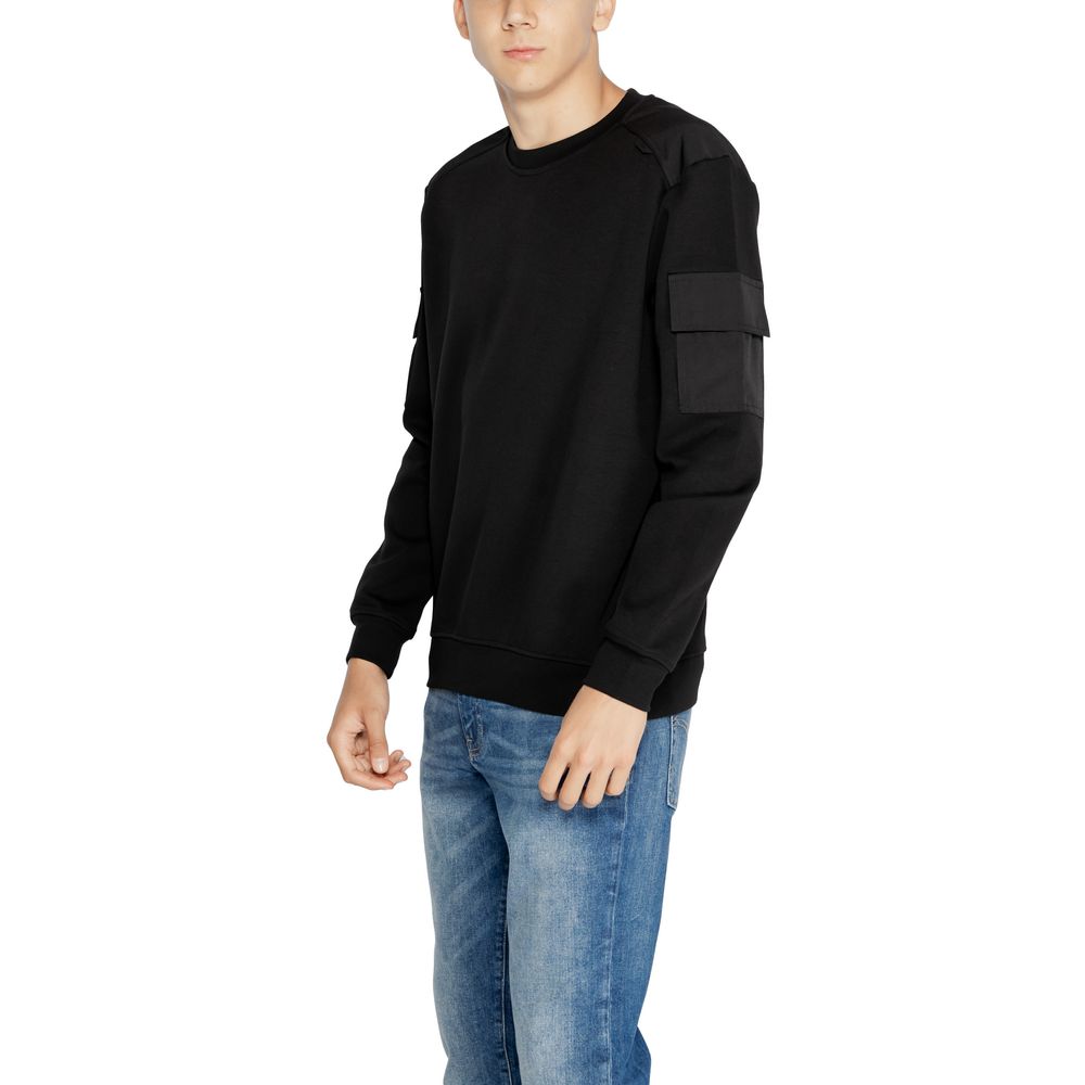 Antony Morato Black Cotton Sweatshirt by Antony Morato