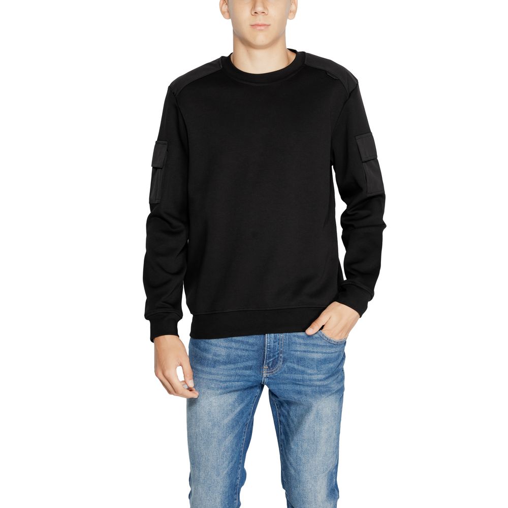 Antony Morato Black Cotton Sweatshirt by Antony Morato