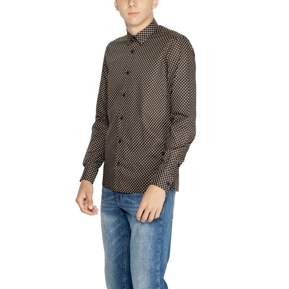 Antony Morato Brown Cotton Shirt by Antony Morato