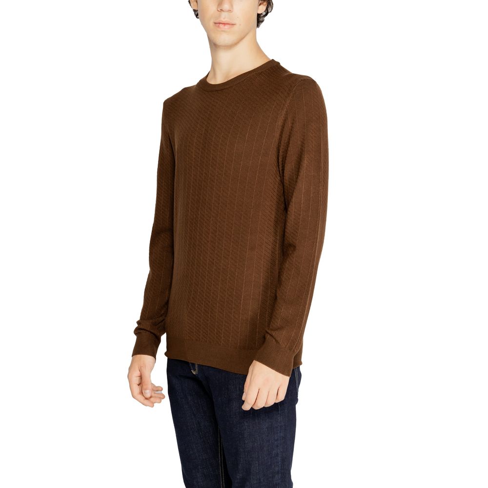 Antony Morato Brown Viscose Sweater by Antony Morato