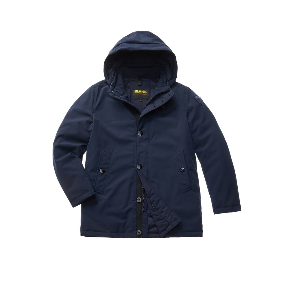 Blauer Blue Polyethylene Parka by Blauer