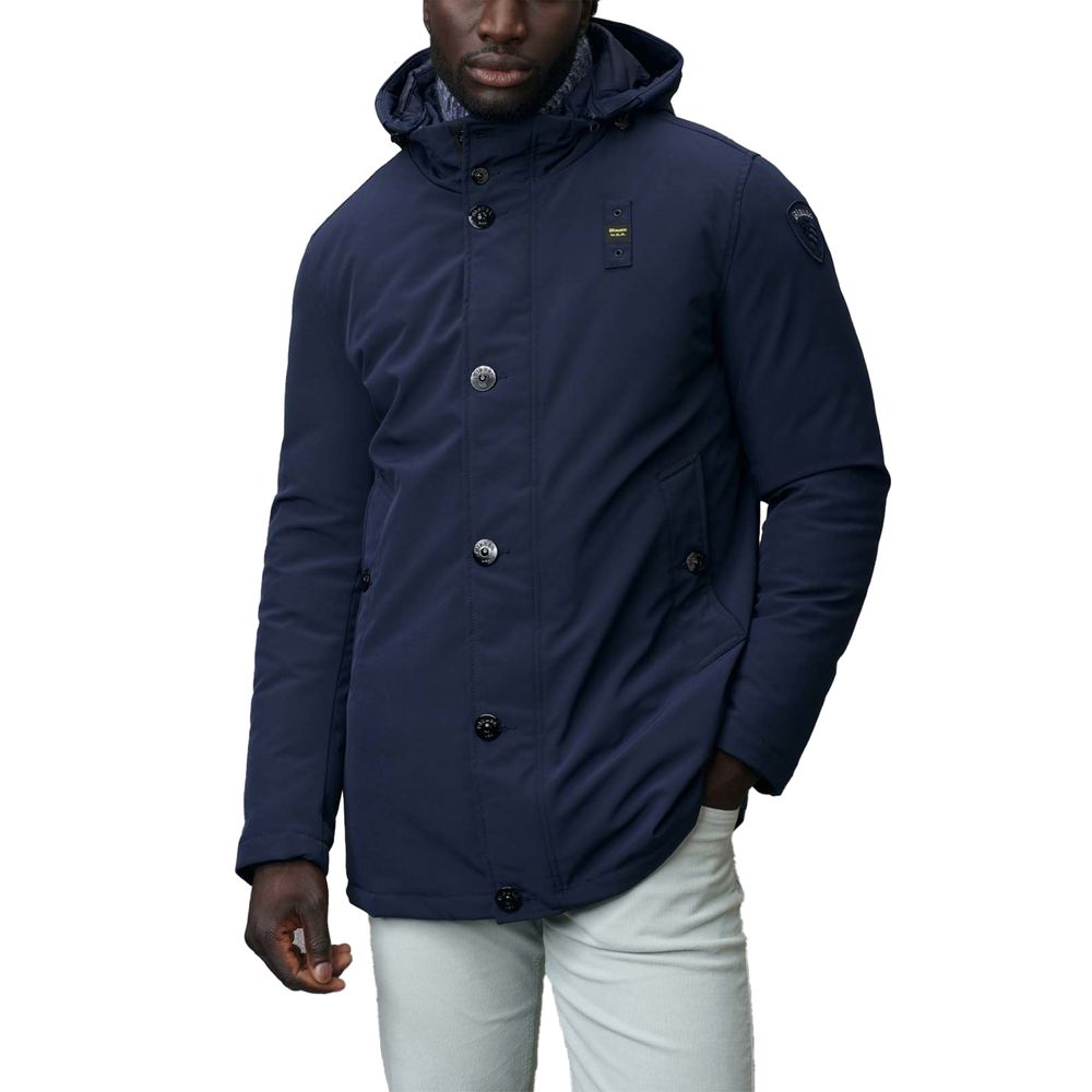 Blauer Blue Polyethylene Parka by Blauer