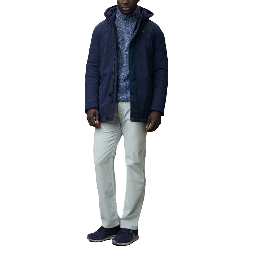 Blauer Blue Polyethylene Parka by Blauer