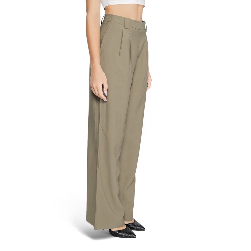 Morgan De Toi Green Cotton Pant by Morgan De Toi