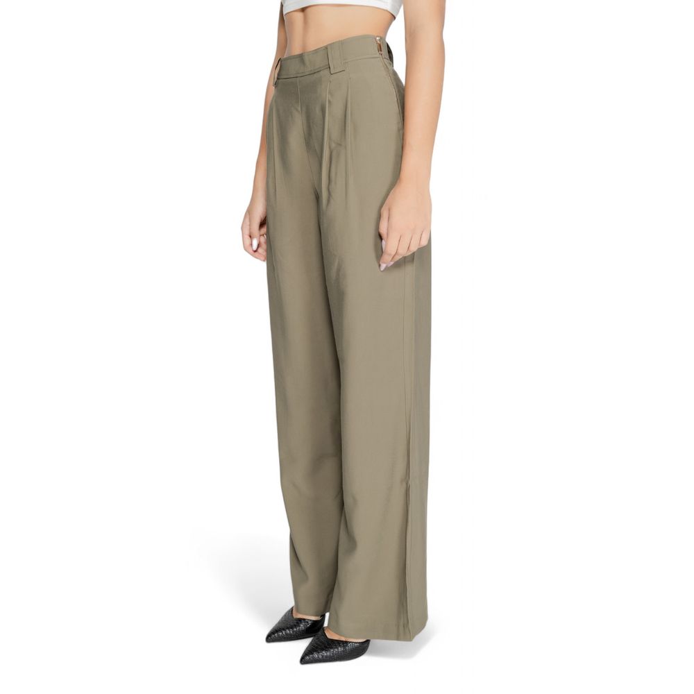 Morgan De Toi Green Cotton Pant by Morgan De Toi