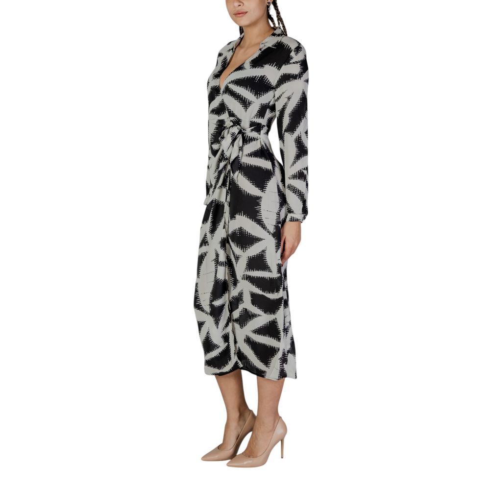Jacqueline De Yong Black Recycled Polyester Long by Jacqueline De Yong
