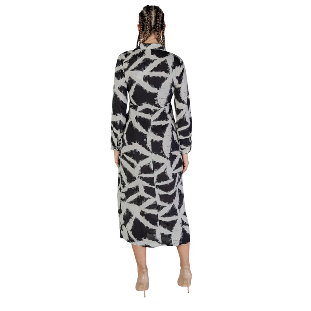 Jacqueline De Yong Black Recycled Polyester Long by Jacqueline De Yong